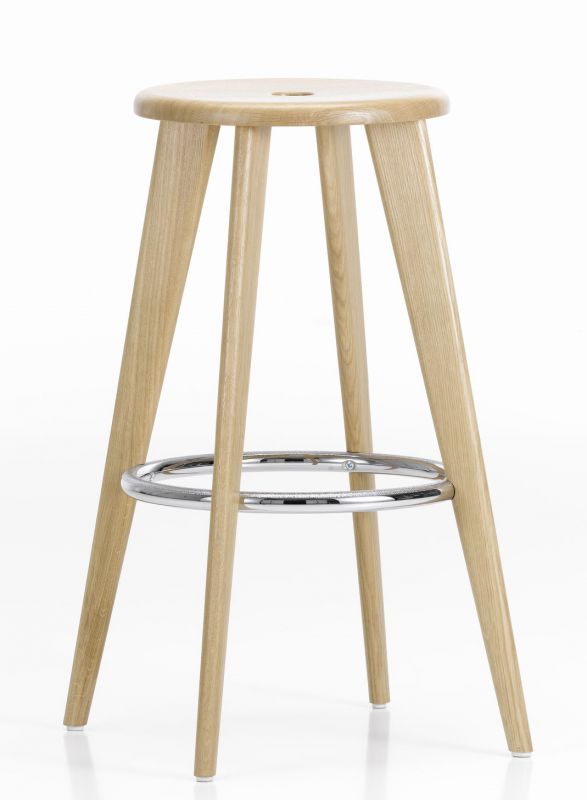 Tabouret Haut Bar stool Vitra Natural oak